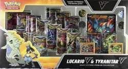 Lucario V and Tyranitar V Heavy Hitters and Premium Collection Pokemon Cards - Image 2