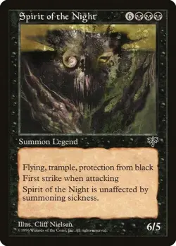 Magic The Gathering MTG SPIRIT OF THE NIGHT Mirage NM Near Mint - Image 1