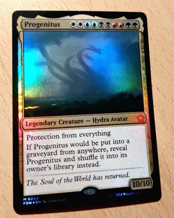 Mtg Magic: # FOIL # PROGENITUS, English Mythic, Nearmint, Hydra Legende - Image 2