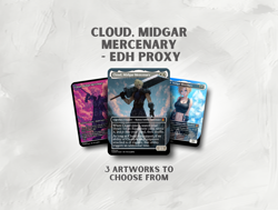 Cloud, Midgar Mercenary - Custom Magic: The Gathering Card - Image 1