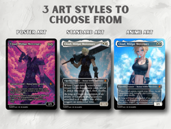 Cloud, Midgar Mercenary - Custom Magic: The Gathering Card - Image 2