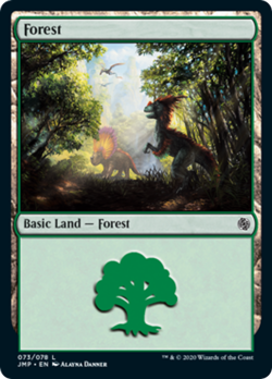Forest (73) Jumpstart NM Basic Land MAGIC THE GATHERING MTG CARD ABUGames - Image 1