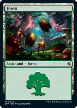 Forest (76) Jumpstart NM Basic Land MAGIC THE GATHERING MTG CARD ABUGames - Image 1