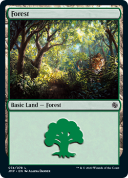 Forest (74) Jumpstart NM Basic Land MAGIC THE GATHERING MTG CARD ABUGames - Image 1