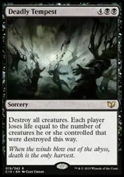 1x DEADLY TEMPEST - Commander - MTG - NM - Magic the Gathering - Image 1