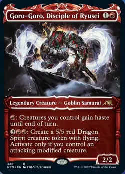 1x GORO-GORO, DISCIPLE OF RYUSEI - SHOWCASE - Kamigawa - MTG - NM - Magic - Image 1