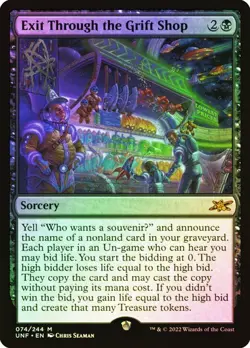 Exit Through the Grift Shop FOIL - 360 - Mythic - Unfinity UNF MTG - Image 1
