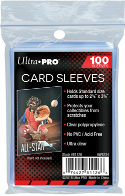100ct Ultra Pro Trading Card Protector Sleeves Penny Pokemon AFL MTG CLEAR Packs - Image 1