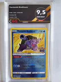 Carte pokemon Francais Tortank Radieux (PGO 018) Pokemon GO CGG 9,5 26680072 - Image 1