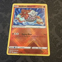 Pokemon Astral Radiance 027/189 Radiant Heatran Rare Radiant Holo - Image 1