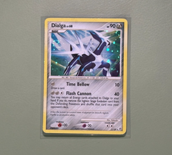 1 Swirl ?? Cosmo Holo Dialga 1/130 Pokemon Diamond & Pearl Holo Rare MP - Image 1