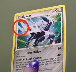 1 Swirl ?? Cosmo Holo Dialga 1/130 Pokemon Diamond & Pearl Holo Rare MP - Image 3