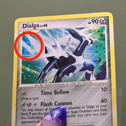 1 Swirl ?? Cosmo Holo Dialga 1/130 Pokemon Diamond & Pearl Holo Rare MP - Image 4