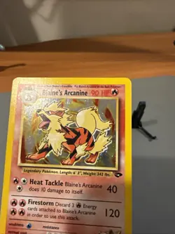 Pokemon TCG Blaine's Arcanine Gym Challenge 1 Holo Unlimited Rare - Image 3