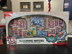 Pokemon TCG: S&V 151 Blooming Waters Premium Collection Factory Sealed Box - Image 1