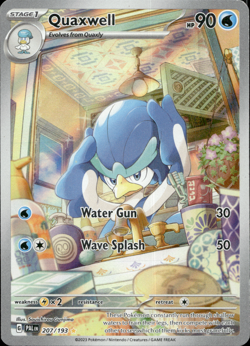 Quaxwell - Illustration Rare - #207/193 - SV02: Paldea Evolved - LP Pokemon TCG - Image 1