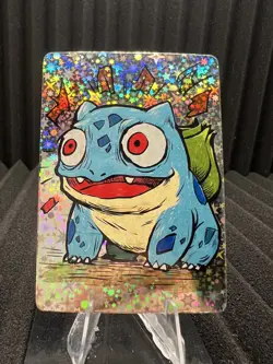 Bulbasaur - Pack Hit Holo - First Print PokeDoodly Fan Art - Pokemon - Image 1