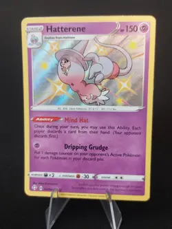 Hatterene SV056/SV122 - Shining Fates Shiny Vault Holo Rare Pokemon TCG - NM/LP - Image 1