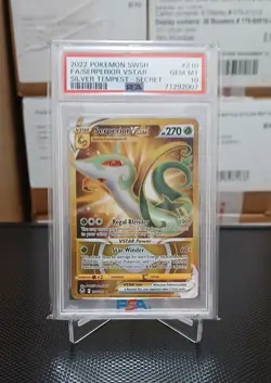 PSA 10 SERPERIOR VSTAR 210 SILVER TEMPEST GOLD SECRET RARE POKEMON GEM MINT - Image 1