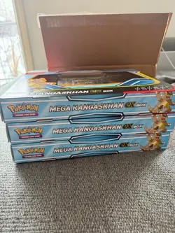 Pokemon TCG Mega Kangaskhan EX Box Lot of 3 - Image 1