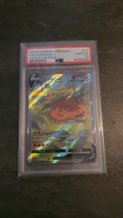 PSA 10 Dracaufeu Charizard V SAR 211/172 s12a Carte Pokemon JPN Vstar Universe - Image 1