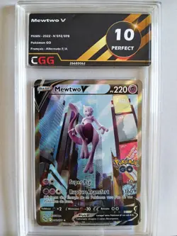 Carte pokemon Francais Mewtwo V (PGO 072) Pokemon GO CGG 10 26680062 - Image 1