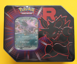 POKEMON TEAM ROCKET'S NIDOKING EX TIN WITH 5 BOOSTER PACKS SEALED - Image 1