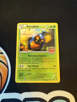 Pokemon TCG Karrablast 8/101 Championship Series Promo Noble Victories Lp - Image 1