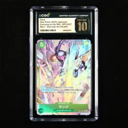 CGC PRISTINE 10 2025 ONE PIECE TCG JPN. Card OP13-027 Sanji - Image 1