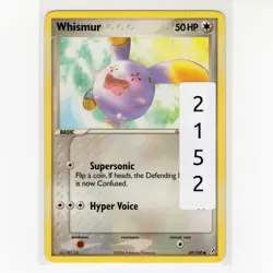 Pokemon TCG Whismur 69/100 EX Crystal Guardians Regular Common Card EN-LP 2006 - Image 3