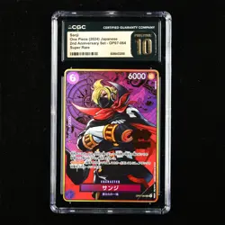CGC PRISTINE 10 2024 ONE PIECE TCG JPN. Card OP07-064 Sanji - Image 1
