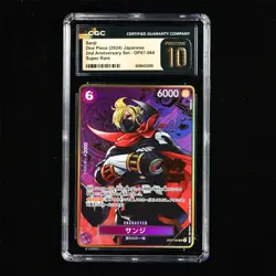 CGC PRISTINE 10 2024 ONE PIECE TCG JPN. Card OP07-064 Sanji - Image 2