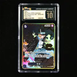 CGC PRISTINE 10 2024 ONE PIECE TCG JPN. Card OP04-083 Sabo - Image 2