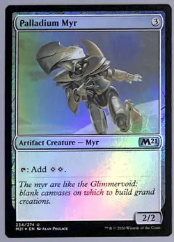 Palladium Myr - Foil - 234 - Core Set 2021 (M21) MTG LP - Image 1