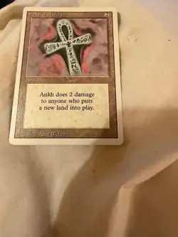 RARE NP GEM/MINT!! MTG Ankh of Mishra Third EDITION! - Image 1