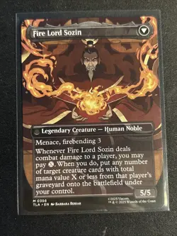 The Rise of Sozin #0356 (Borderless) MTG Avatar: The Last Airbender Magic - Image 2