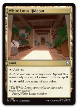 FOIL White Lotus Hideout #281 TLA Magic MTG - Image 1