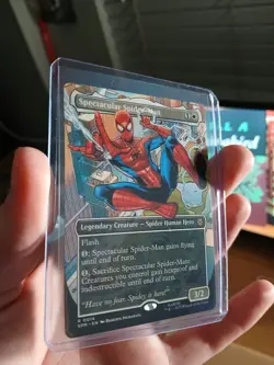 Spectacular Spider-Man (Borderless) Marvel's Spider-Man Textured Foil NM MTG - Image 1