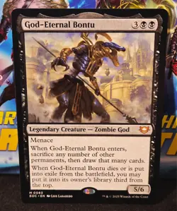 magic the gathering - God-Eternal Bontu - Legendary Creature - Zombie God Mythic - Image 1