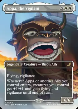 APPA, THE VIGILANT FOIL (BORDERLESS) - AVATAR: ETERNAL MTG (TLE) 0062 - Image 1