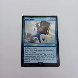 Nerd Rage MTG Uncommon Magic: The Gathering Fallout Commander Enchantment Blue - Image 1