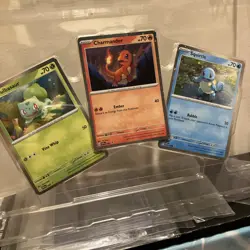 Pokemon Scarlet & Violet 151: Poster Collection Black Star Promo Starters Set NM - Image 1