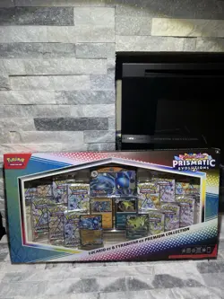 Pokemon Prismatic Evolutions Lucario EX and Tyranitar EX Premium Collection - Image 1