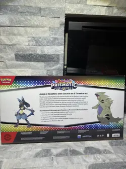 Pokemon Prismatic Evolutions Lucario EX and Tyranitar EX Premium Collection - Image 2