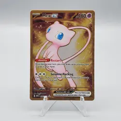 Pokemon Mew ex Metal Card 205/165 NM Scarlet & Violet 151 Promo Card - Image 1