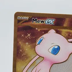 Pokemon Mew ex Metal Card 205/165 NM Scarlet & Violet 151 Promo Card - Image 2