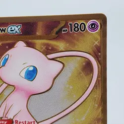 Pokemon Mew ex Metal Card 205/165 NM Scarlet & Violet 151 Promo Card - Image 3