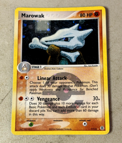 Pokemon Card - Marowak FireRed & LeafGreen 7/112 Holo Rare LP Card - Image 1