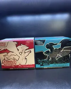 Pokemon Center Black Bolt and White Flare Elite Trainer Box Sealed ETB Bundle - Image 1