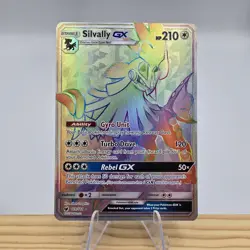Silvally GX 119/111 NM (Secret) SM Crimson Invasion - Rainbow Pokemon TCG - Image 1